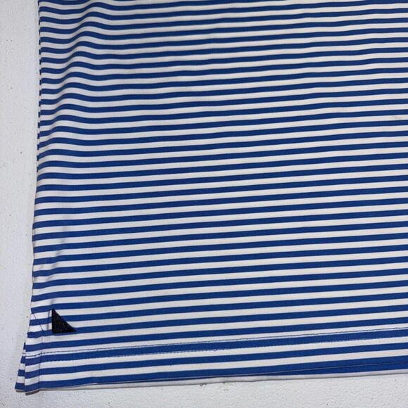 UNTUCKit Polo Preppy Designer Breathable Athletic Gym Golf Comfort Striped Shirt - Picture 6 of 12